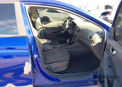 2019 Hyundai Ioniq Hybrid Blue from USA, damaged, VIN KMHC65LCXKU168802